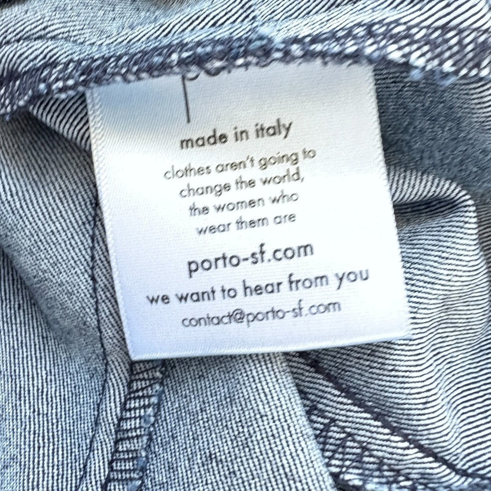 Porto Farallon Denim Style Chambray Jacket Women Size 1 (6 US) Blue New - Picture 12 of 13